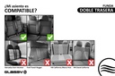 Compatibilidad asiento doble trasero
