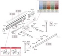 Kit panel frontal izquierdo Toldo Fiamma F45L FIAMMA - 98655-581