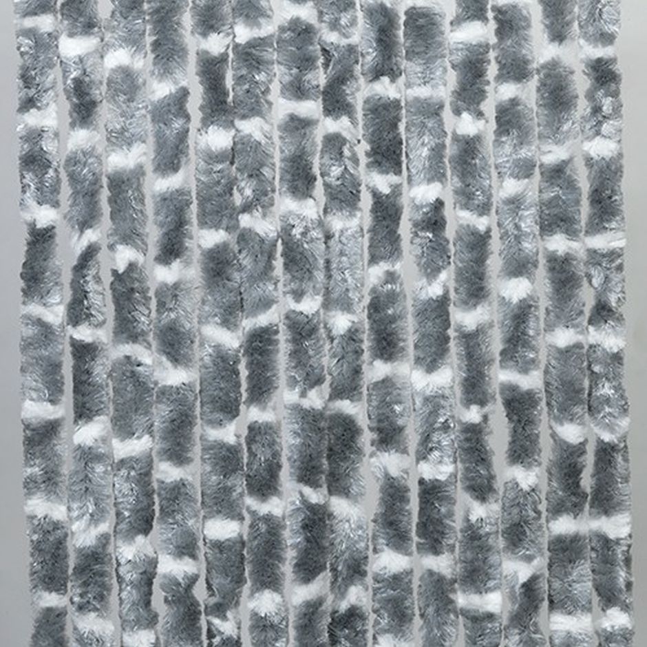 [2041038] Cortina Mix Gris, Blanca 56x185cm