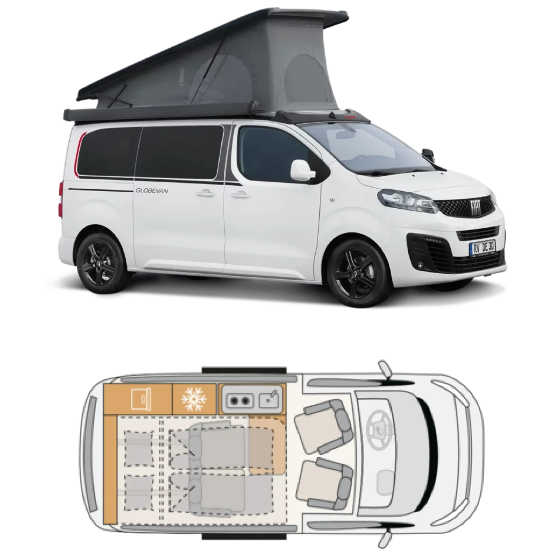 [MCRENT-Globevan] Furgoneta City Camper H1 Dethleffs Globevan 2025