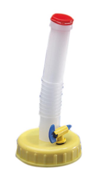 Tapa Bidon con Manguera Flexible y Salida de Aire