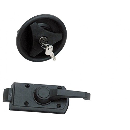 Cerradura Pta. Carav. Redon Blanca, Negra