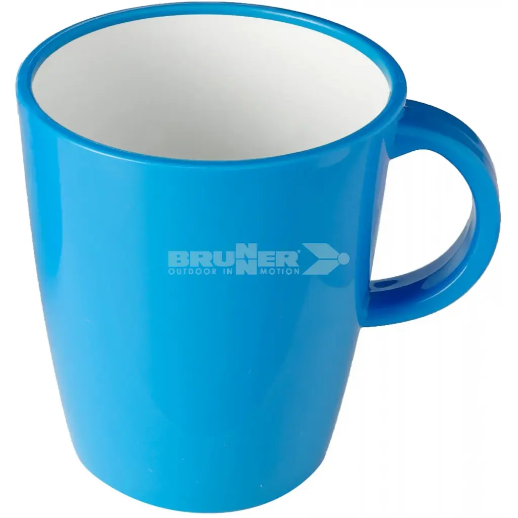 Taza Grande de melamina con base antideslizante, Brunner sort 300ml