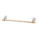 Colgador Vent.Toalla 60cm.Cuero, Bambu