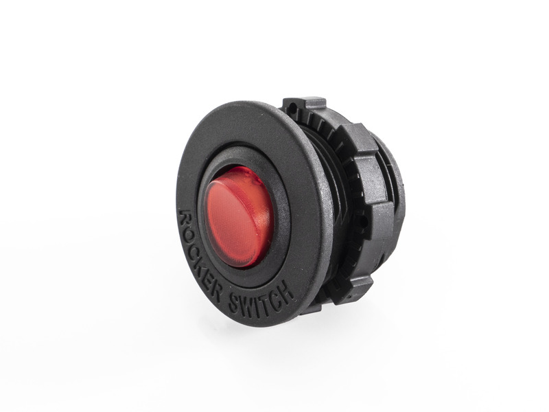 Interruptor con Base y Luz Roja 