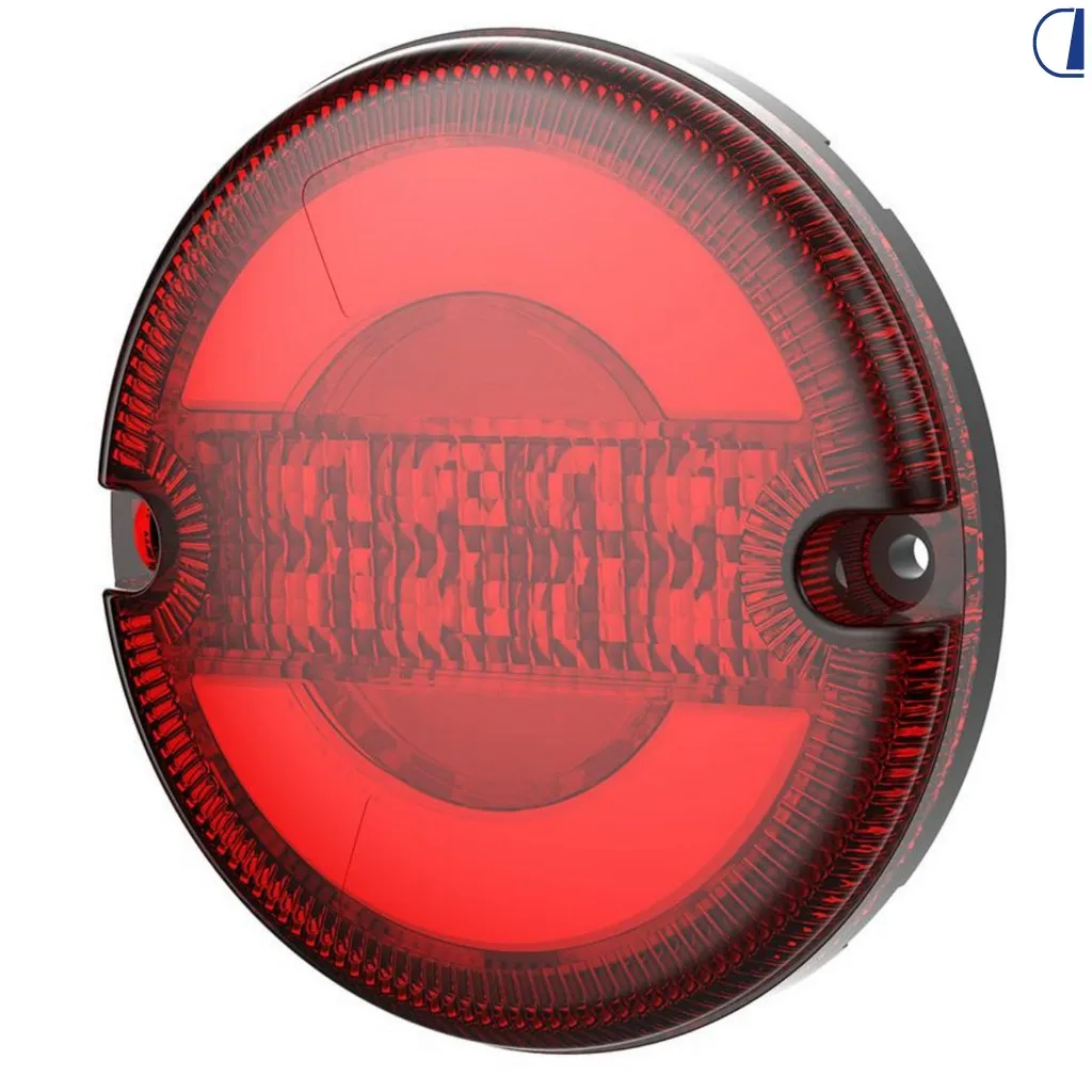 [3031022] Piloto Circular Encastrado  LED Rojo 95mm
