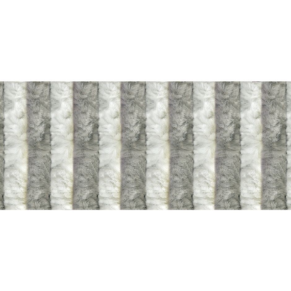 Cortina 56x185cm Gris, Blanca