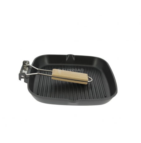 [1015014] Sartén Grill con Asa Madera