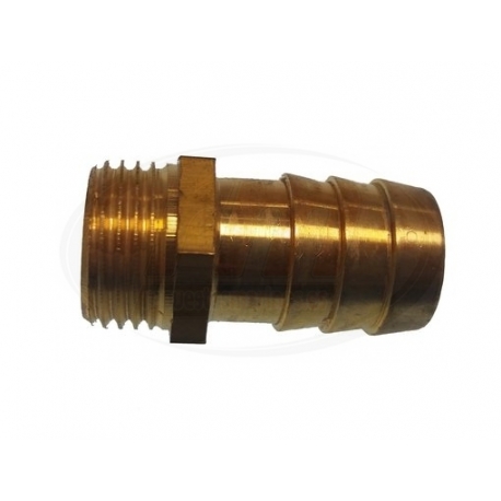 Kit Racor Recto Macho 20mm Ø con conexión de manguera roscada, Completo con tuerca anular y junta