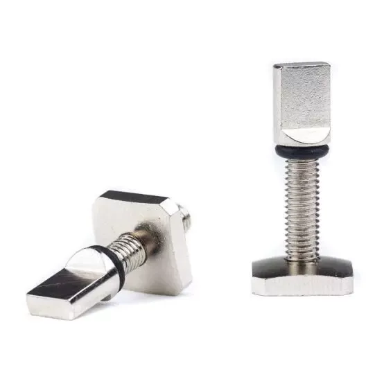Tornillo para aleta de tabla larga Surflogic ajustable a mano - Plateado