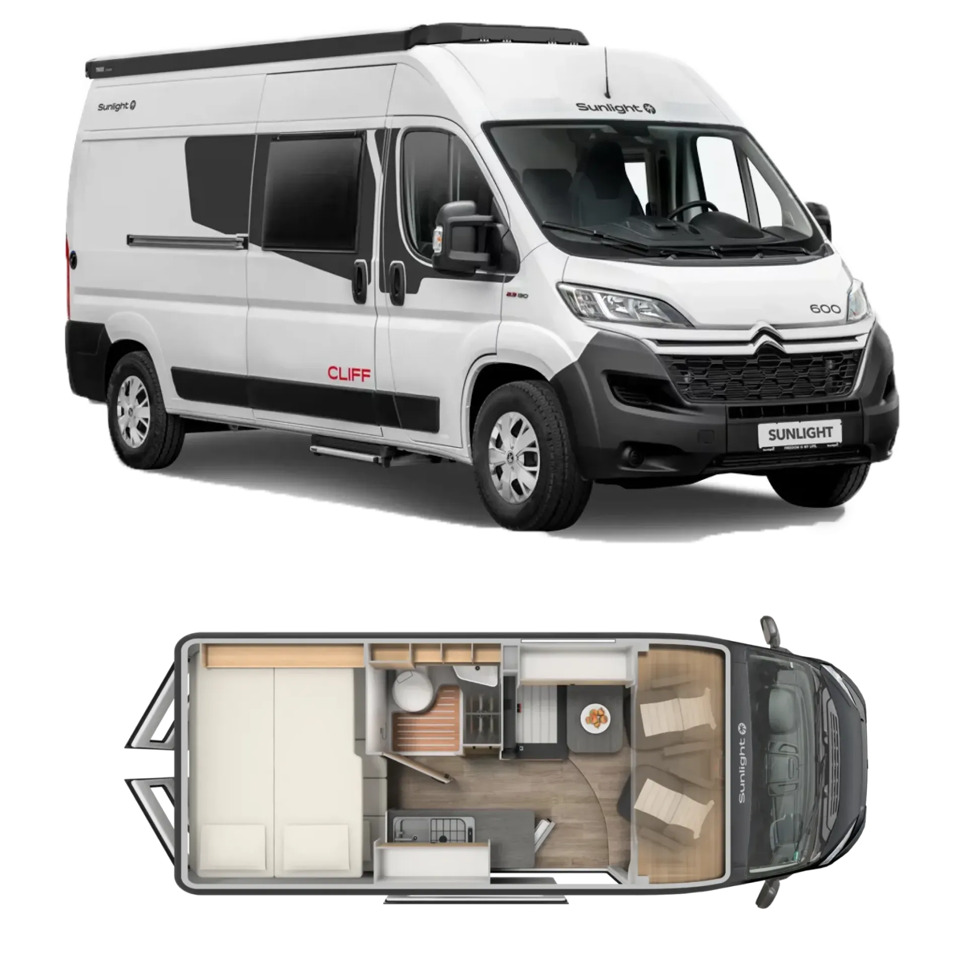 [VAV-Cliff_601-2024] Furgoneta Camper H2 Sunlight Cliff 601 2024