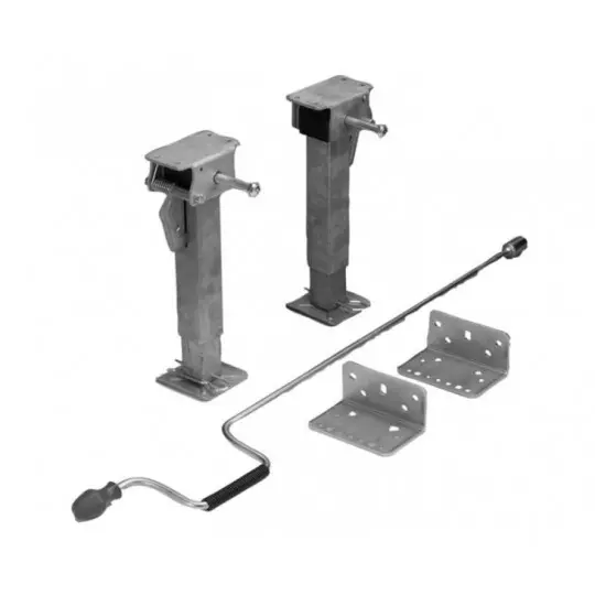 2x Patas + Manivela 29-49cm Max. 500kg