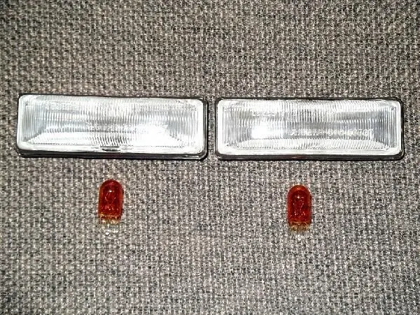 Juego de lámparas y bombillas de posición lateral izquierda y derecha transparente para Chrysler Jeep Cherokee, (tamaño no estándar)