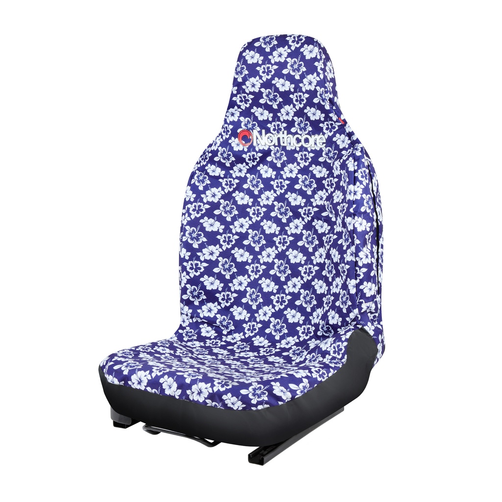 Funda northcore Flores azul  individual 