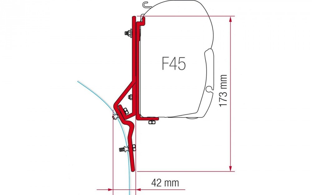 [0114004-2] Kit Soporte de Toldo Fiamma F45 F50 F1 98655-286