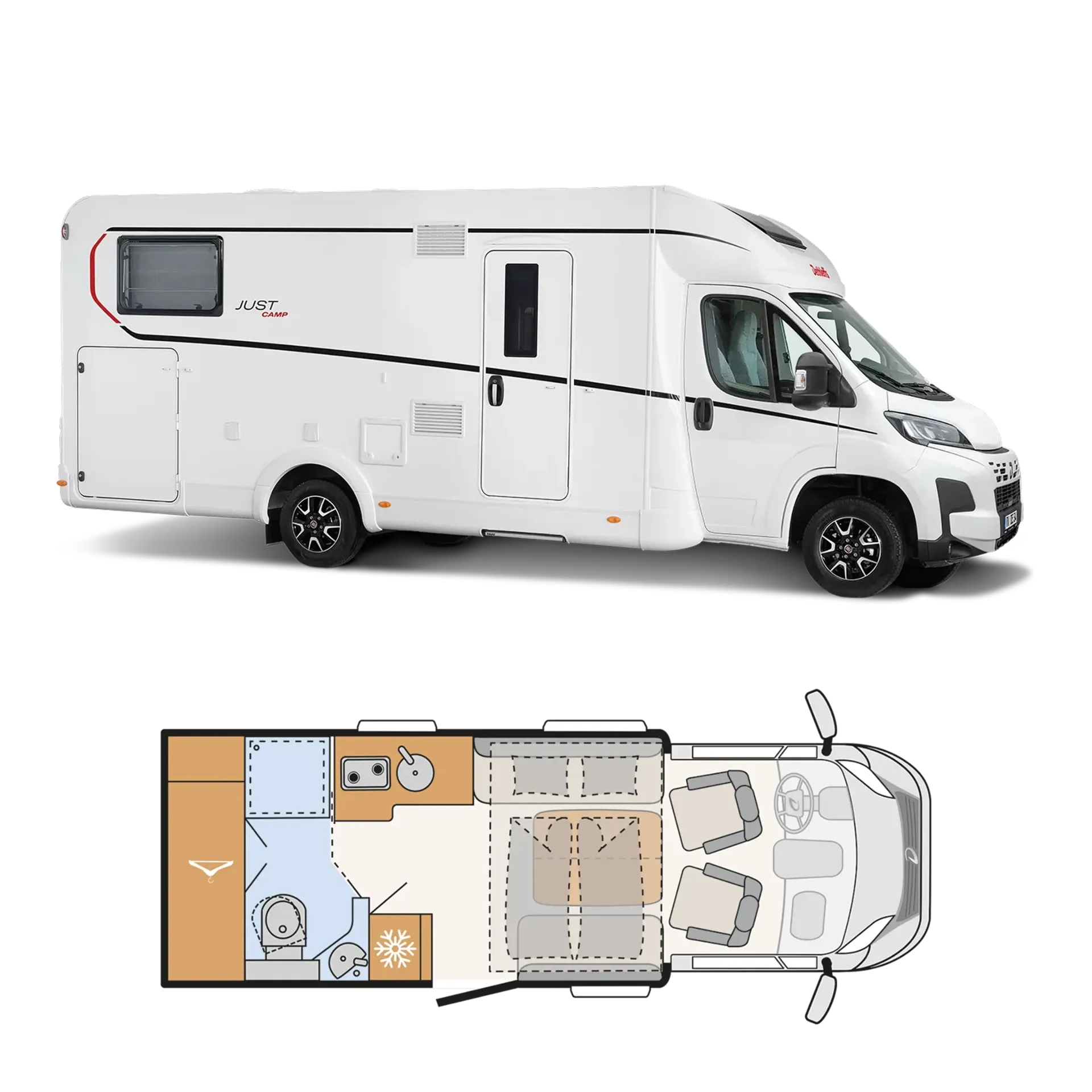 Autocaravana Perfilada Dethleffs Just Camp T6762 2026