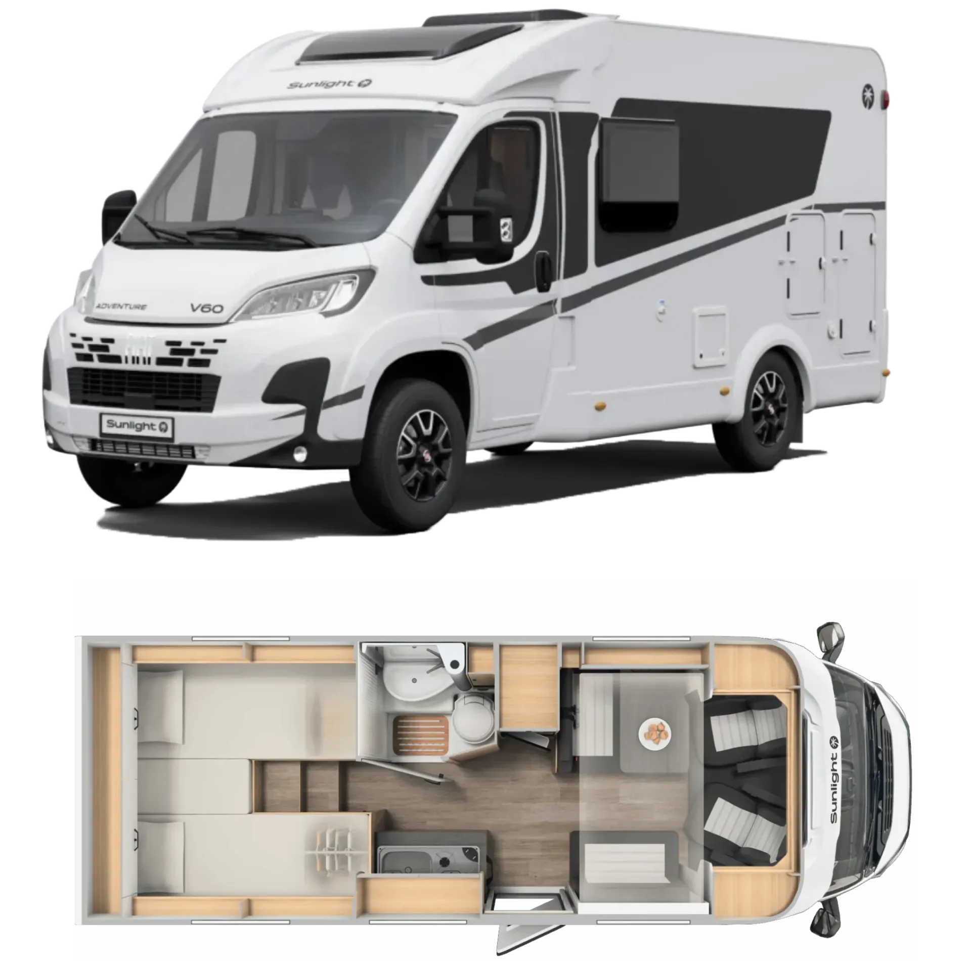 [MCRENT-V67s] Autocaravana Perfilada Sunlight V67s Adventure 2026