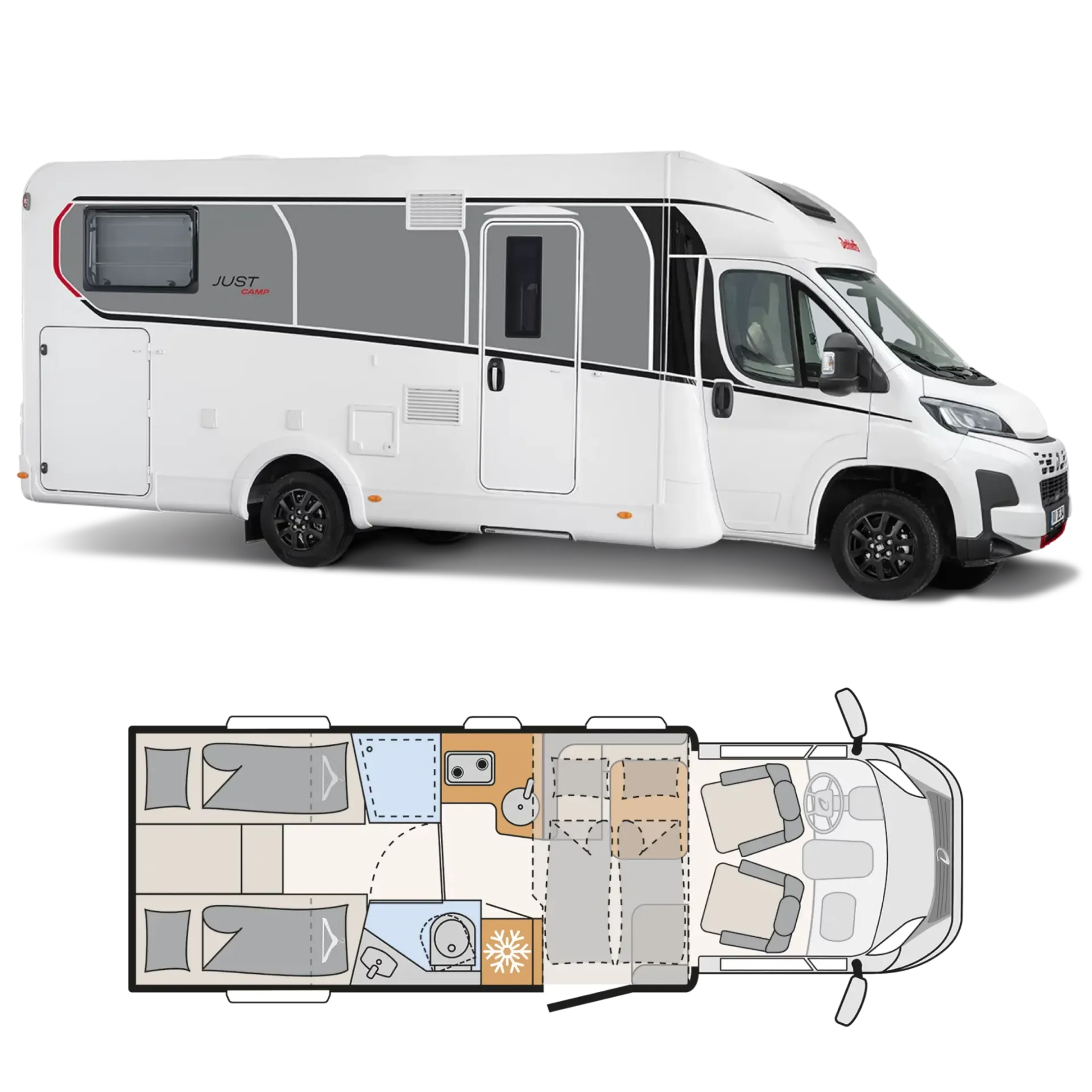 Autocaravana Perfilada Dethleffs Just Camp T7052 DBM 2026