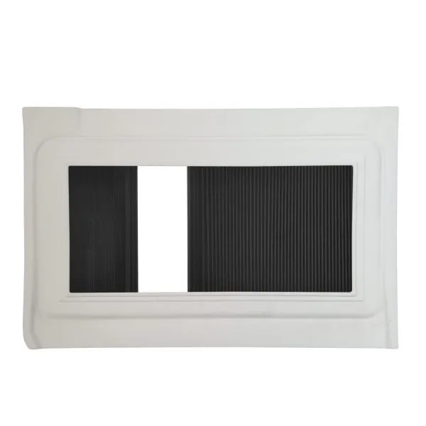 [2022232] Panel ABS detrás conductor parte superior con oscurecedor y mosquitera Ducato Jumper Boxer beige 2006