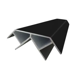 Perfil aluminio esquina 90 grados recto 2m negro