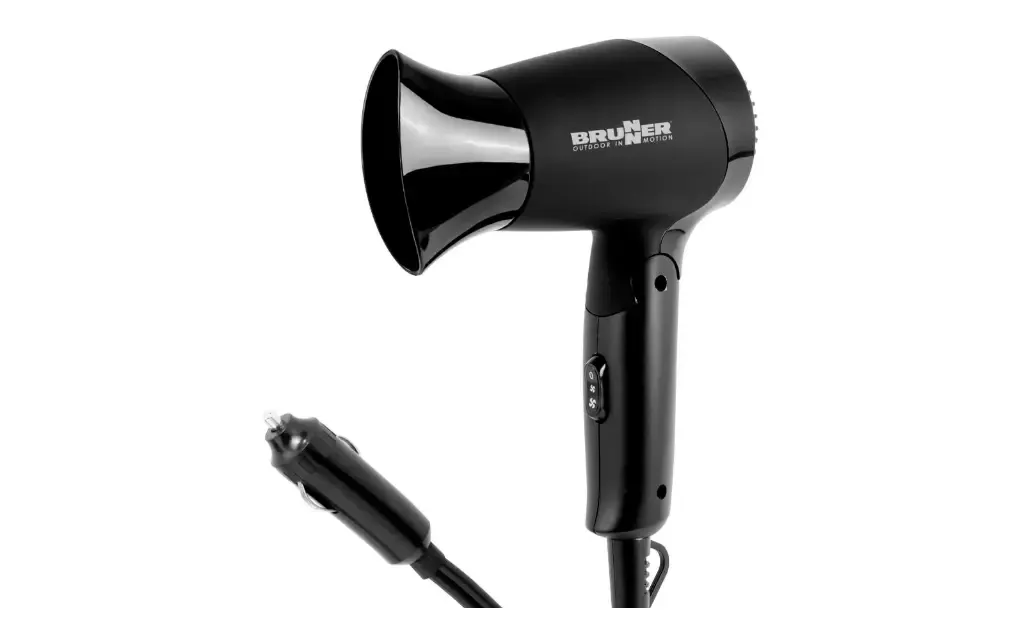 Secador de pelo de viaje Brunner Monsun 12v Plegable 180w