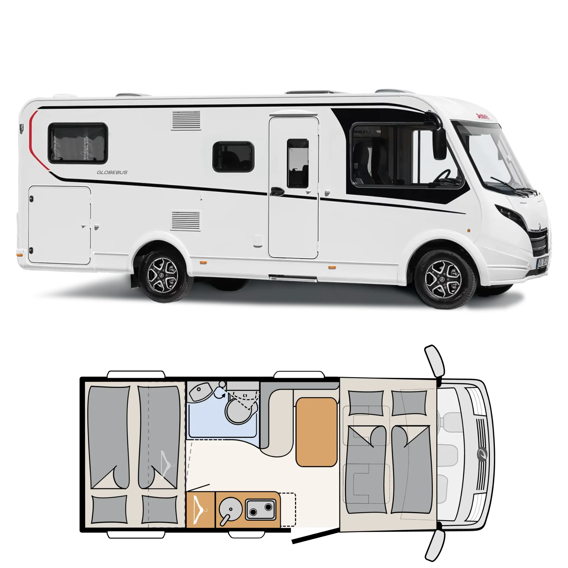 Autocaravana Integral Dethleffs Globebus i1 Active 2026