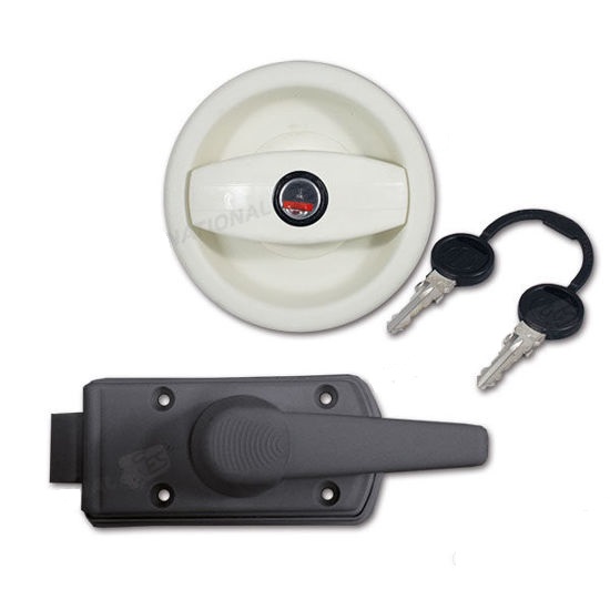 Cerradura Pta Redonda Blanca Sx Zadi