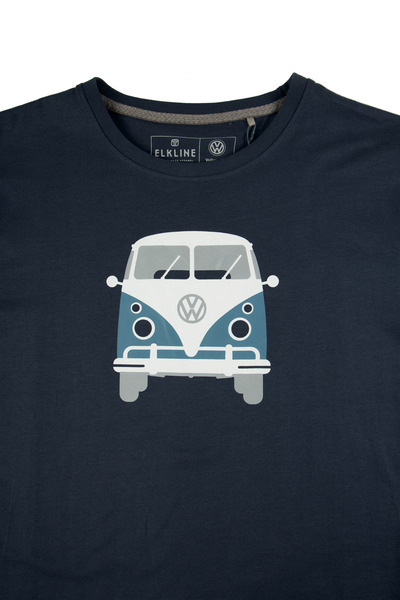 Camiseta "Bulli Front" VW Collection, Talla L, 100% algodón