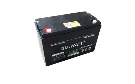 [0421013] Bateria Agm 12V, 100Ah Bluewatt 33X17X23