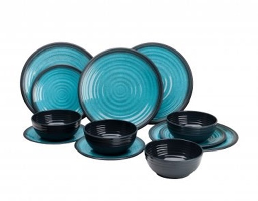 [1051102] Kit x12 Vajilla Granite Aqua