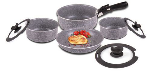 [1059171] Kit Calderos de aluminio Camp4 8x piezas