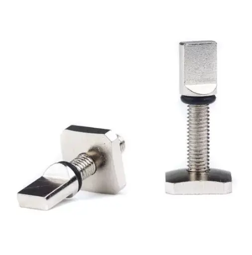 [1110049] Tornillo para aleta de tabla larga Surflogic ajustable a mano - Plateado