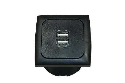 [1421068] Toma USB x2 2.1A + 1A Encastrado