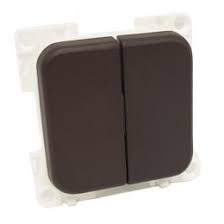 [1422017] Interruptor Doble Marron MobIL Plus