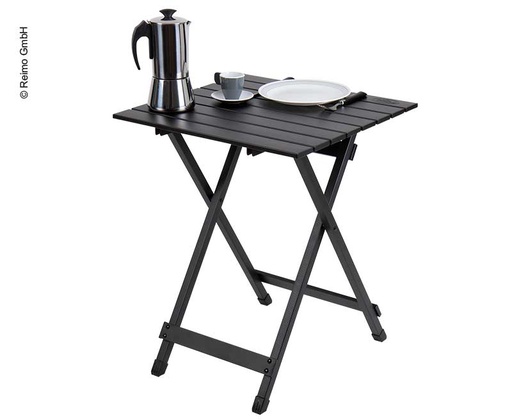 [7011036] Mesa Single Aluminio Negra