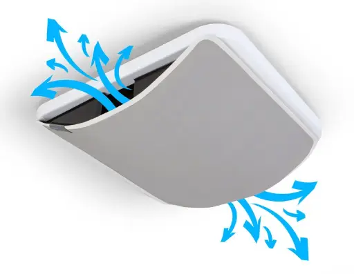 [9039035] NiteAir 50x70cm para claravoyas de techo, Oscuridad total con flujo de aire completo 